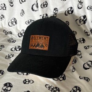 Element Black and Brown Logo Trucker Hat